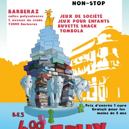 Affiche pour le festival 'les 400 jeux' pour l'association Atoujeu-Numérique