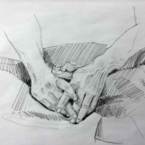 modèle vivant-crayon de papier