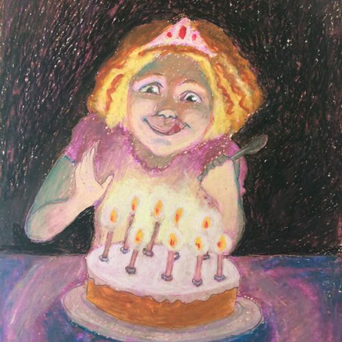 illustration pastels à l'huile