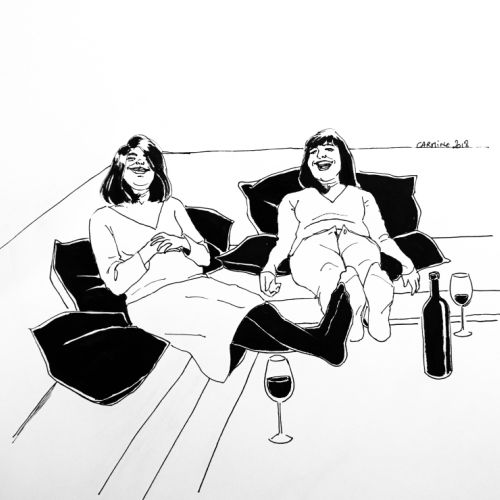 Croquis stylo noir