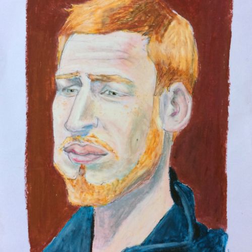 croquis pastel à l'huile