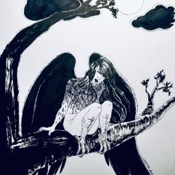 Dessin a l'encre noire