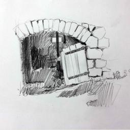 croquis sur le vif-crayon de papier