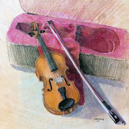 croquis crayons de couleur